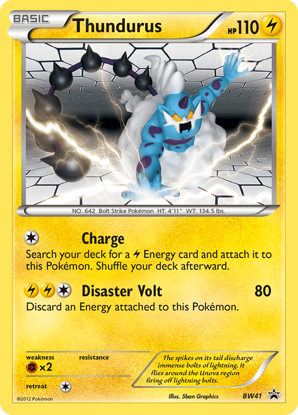 Thundurus – Promo – BW Black Star Promos