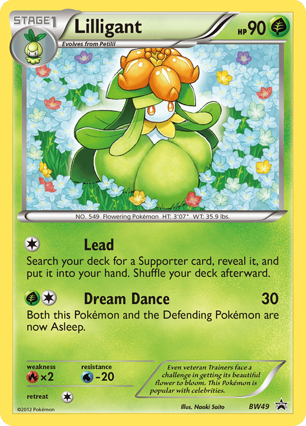 Lilligant – Promo – BW Black Star Promos