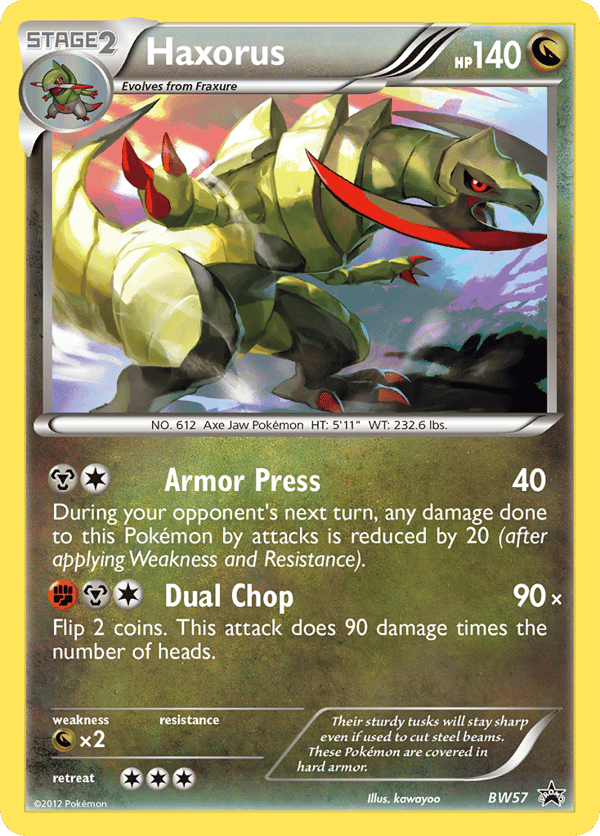 Haxorus – Promo – BW Black Star Promos