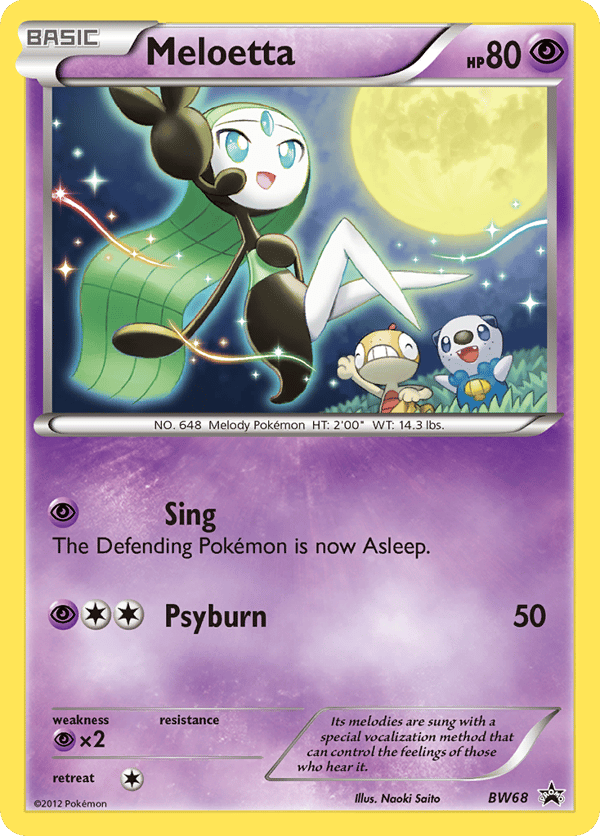 Meloetta – BW Black Star Promos