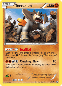 Terrakion – Promo – BW Black Star Promos