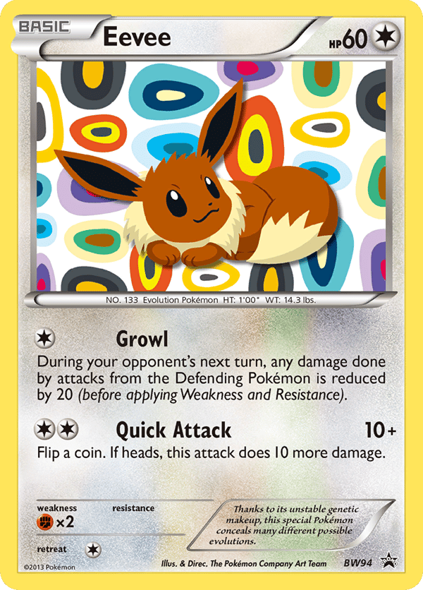 Eevee – Promo – BW Black Star Promos