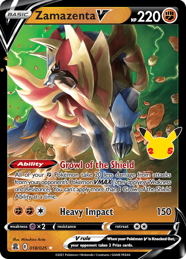 Zamazenta V – Rare Holo V – Celebrations