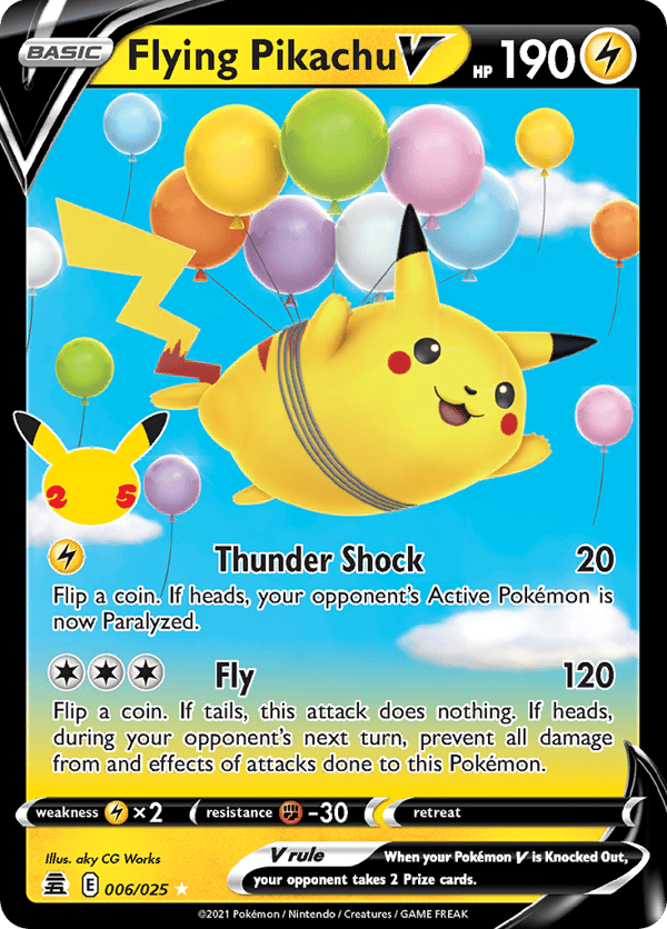 Flying Pikachu V – Rare Holo V – Celebrations