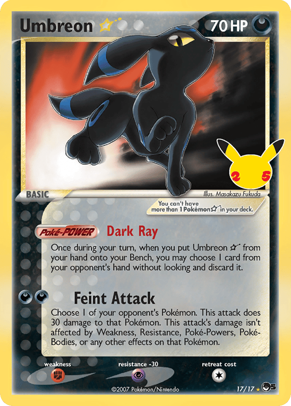 Umbreon ★ – Classic Collection – Celebrations: Classic Collection