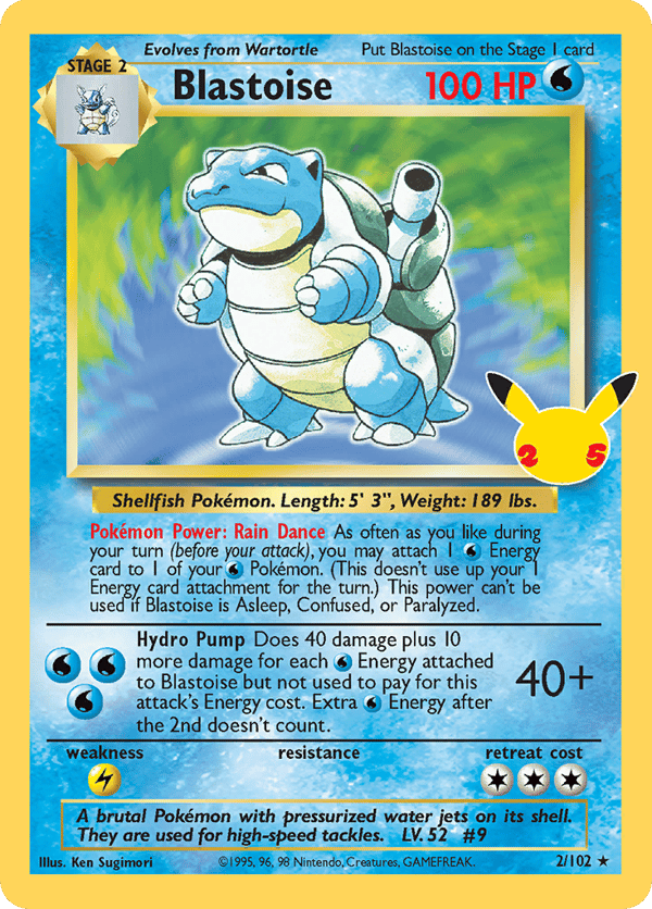 Blastoise – Classic Collection – Celebrations: Classic Collection
