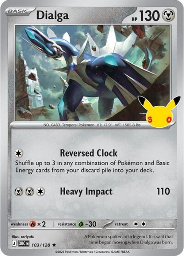 Dialga #103 – Rare – 30th Celebration