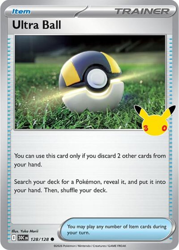 Ultra Ball #128 – Common – 30th Celebration