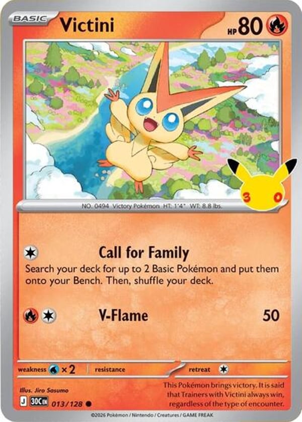 Victini #13 – Common – 30th Celebration