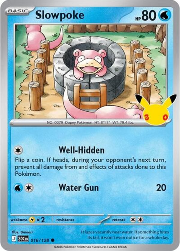 Slowpoke #16 – Common – 30th Celebration
