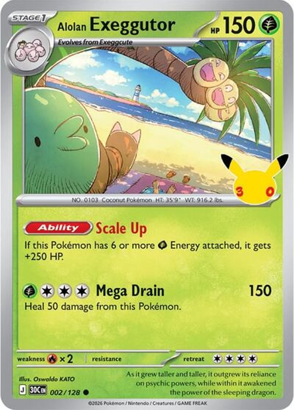 Alolan Exeggutor #2 – Common – 30th Celebration