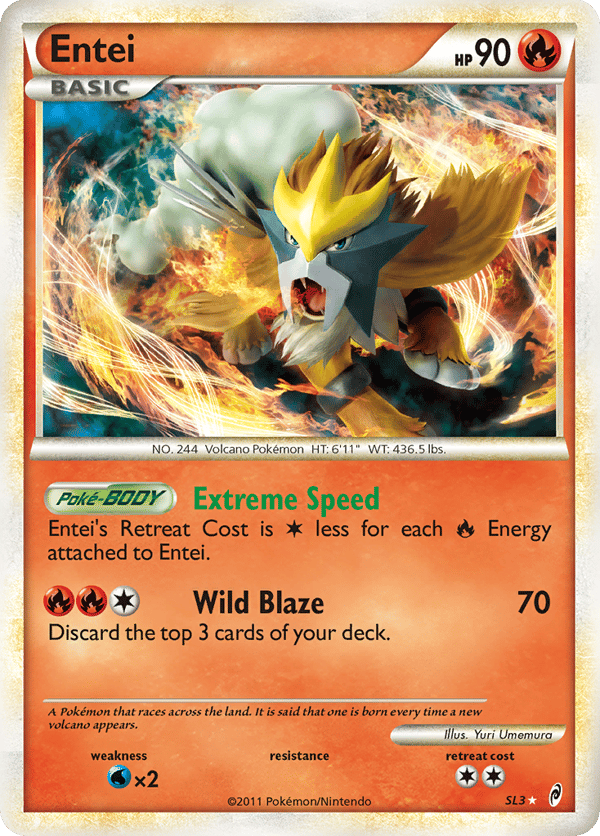 Entei – Rare Holo – Call of Legends