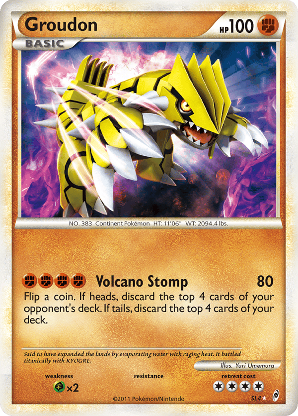 Groudon – Rare Holo – Call of Legends