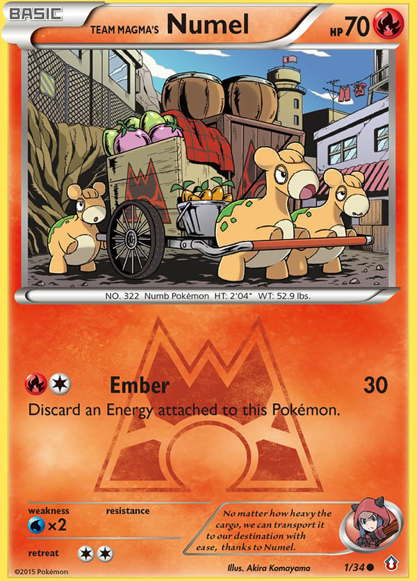 Team Magma's Numel – Double Crisis