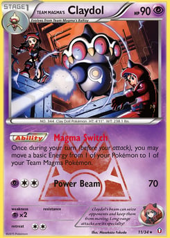 Team Magma's Claydol – Rare Holo