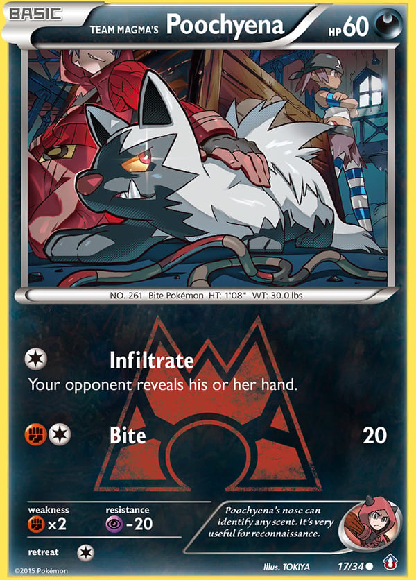 Team Magma's Poochyena – Double Crisis