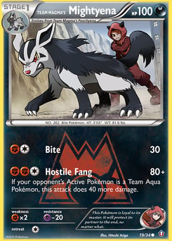 Team Magma's Mightyena – Common