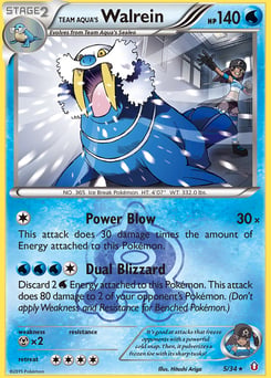 Team Aqua's Walrein – Rare Holo
