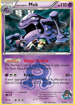 Team Aqua's Muk – Rare Holo