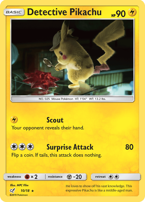 Detective Pikachu – Rare – Detective Pikachu