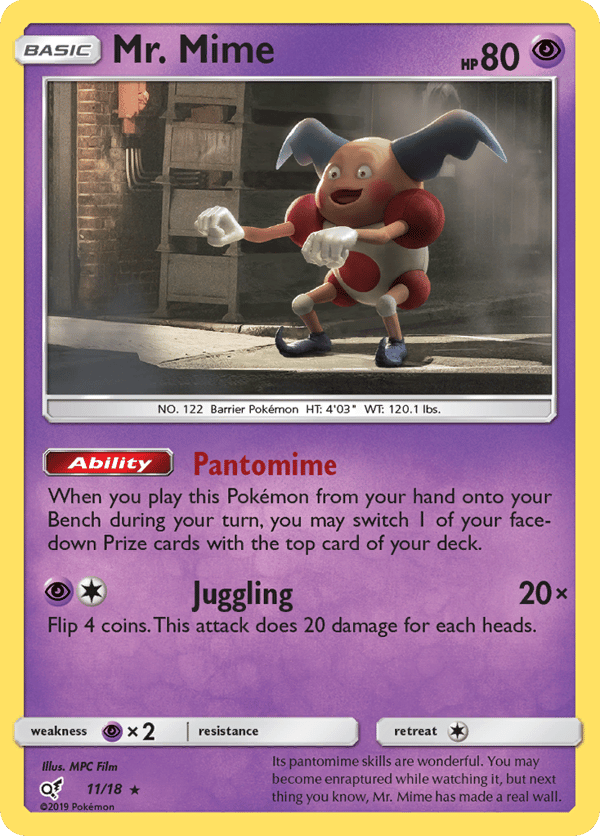 Mr. Mime – Rare – Detective Pikachu