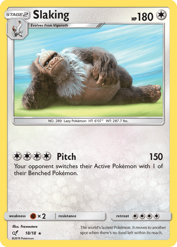 Slaking – Rare – Detective Pikachu