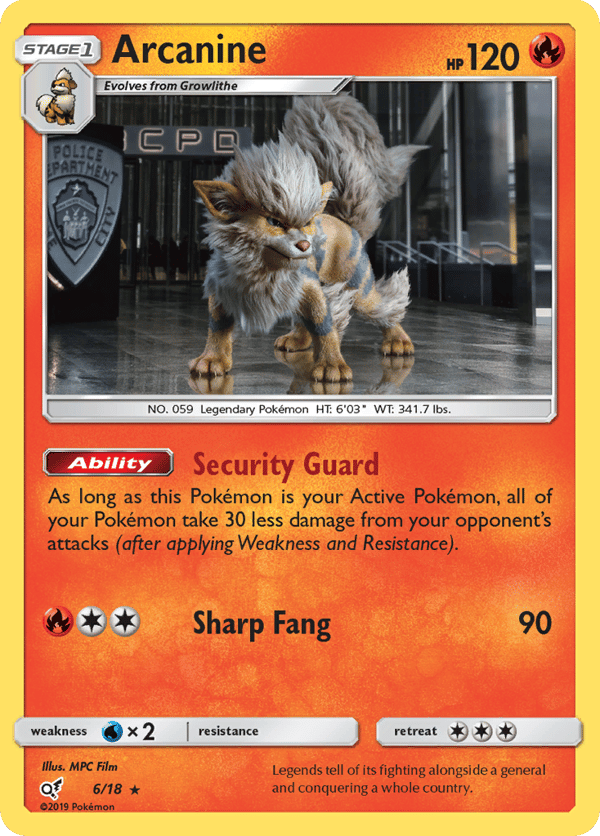 Arcanine – Rare – Detective Pikachu