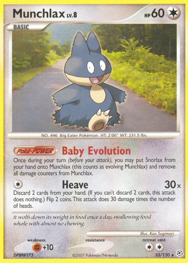 Munchlax – Rare – Diamond & Pearl