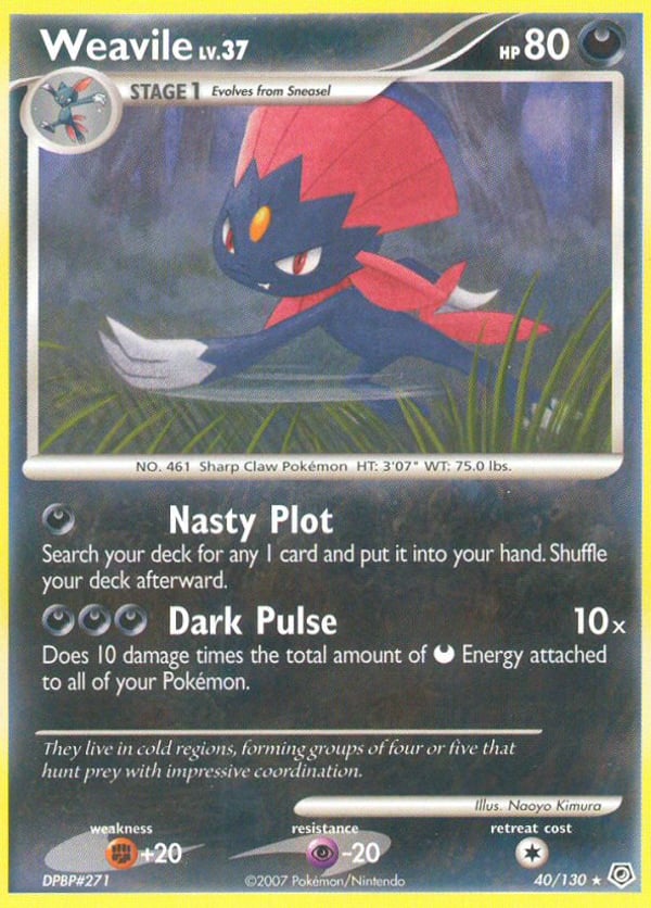 Weavile – Rare – Diamond & Pearl
