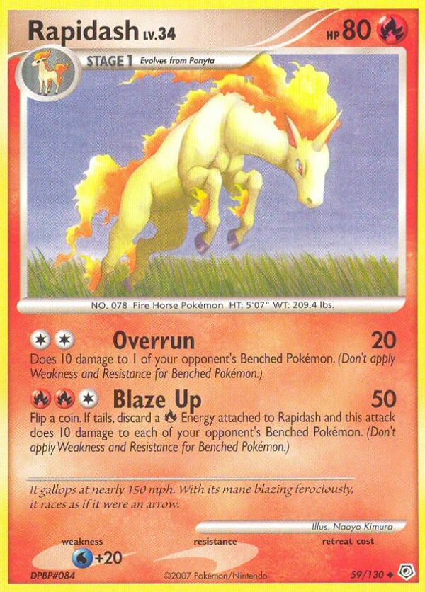 Rapidash – Uncommon – Diamond & Pearl