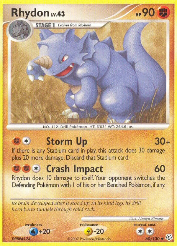 Rhydon – Uncommon – Diamond & Pearl
