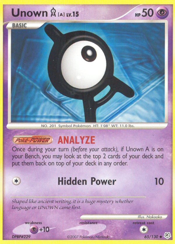 Unown [A] – Uncommon – Diamond & Pearl