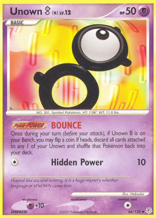 Unown [B] – Uncommon – Diamond & Pearl