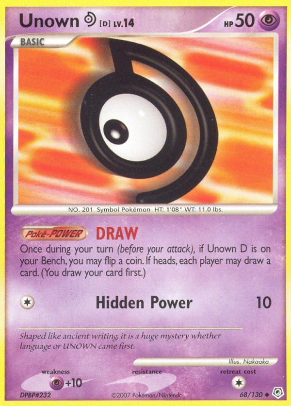 Unown [D] – Uncommon – Diamond & Pearl