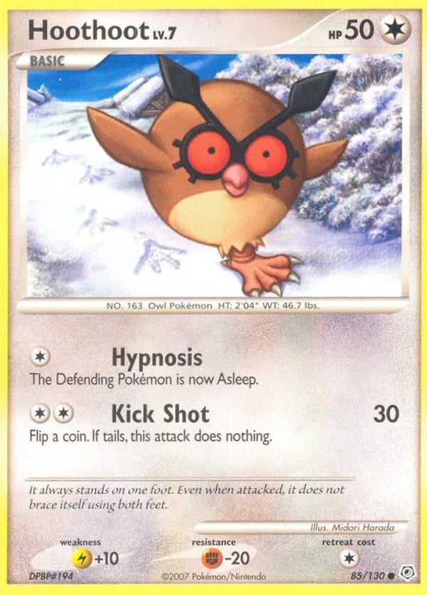 Hoothoot – Common – Diamond & Pearl