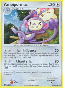 Ambipom – Rare Holo – Mysterious Treasures