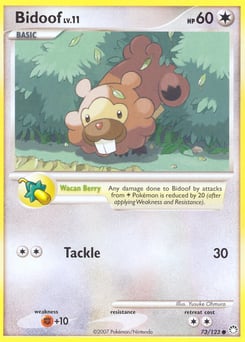 Bidoof – Common – Mysterious Treasures