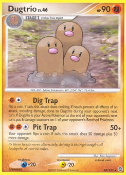 Dugtrio – Rare – Secret Wonders