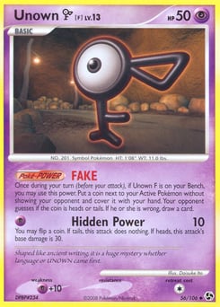 Unown [F] – Uncommon