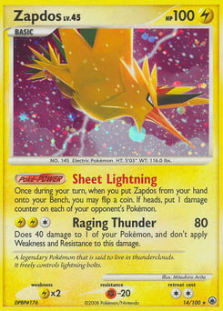 Zapdos – Rare Holo – Majestic Dawn
