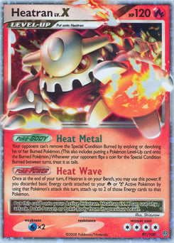 Heatran LV.X – Rare Holo LV.X