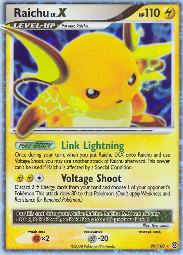 Raichu LV.X – Rare Holo LV.X – Stormfront