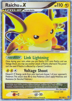 Raichu LV.X – Rare Holo LV.X – Stormfront