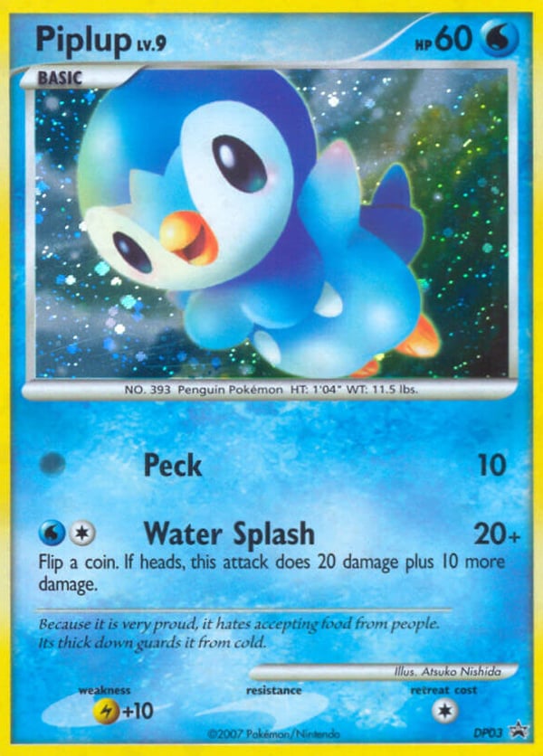 Piplup – DP Black Star Promos