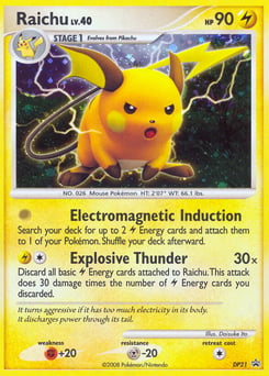 Raichu – Promo – DP Black Star Promos