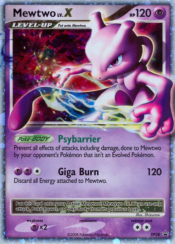 Mewtwo LV.X – Promo – DP Black Star Promos