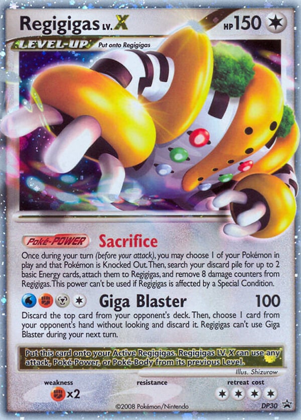 Regigigas LV.X – DP Black Star Promos