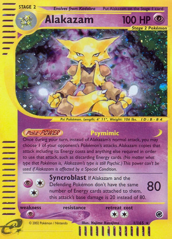 Alakazam – Rare Holo – Expedition Base Set