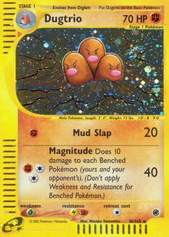Dugtrio – Rare Holo – Expedition Base Set