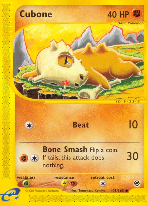 Cubone – Common – Expedition Base Set